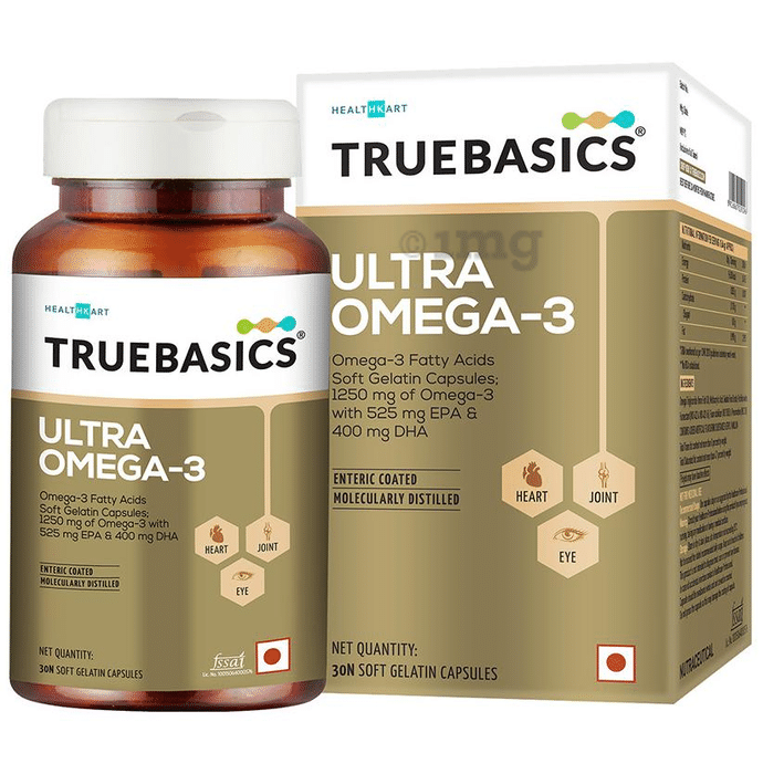 TrueBasics Ultra Omega 3 Soft Gelatin Capsule