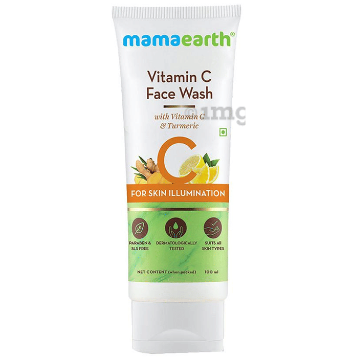Mamaearth Vitamin C Face Wash Buy tube of 100 ml Face Wash at best