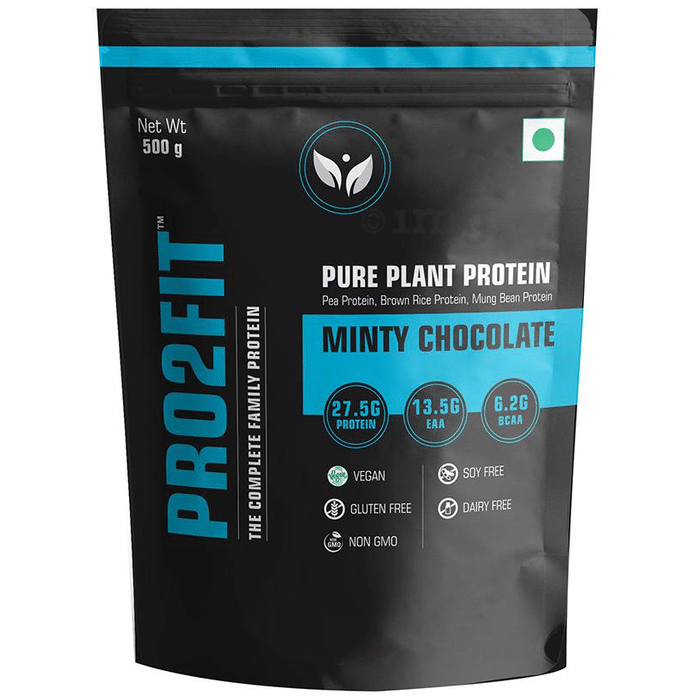 Pro2fit Minty Chocolate Pure Plant Protein (500gm Each)