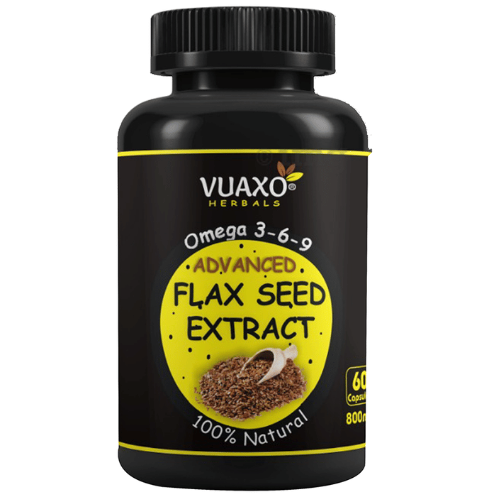 Vuaxo Advanced Flax Seed Extract Capsule Buy bottle of 60 capsules at