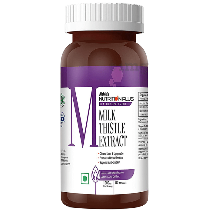 Abbie's Nutrition Plus Health Supplement Milk Thistle Extract Capsule