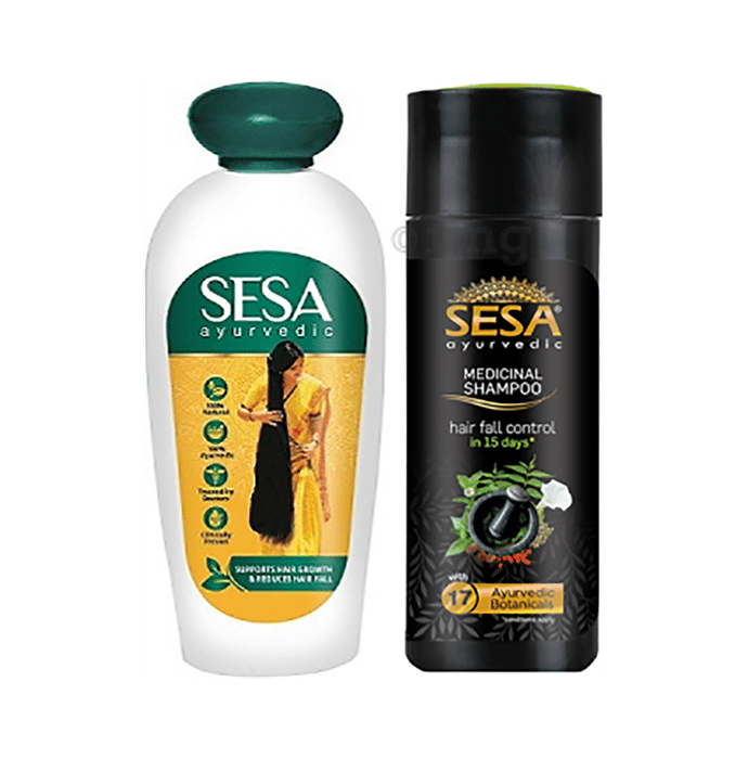 Sesa Combo Pack of Ayurvedic Hair Oil 100ml & Ayurvedic Medicinal