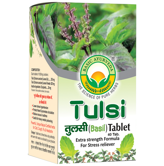 Basic Ayurveda Tulsi (Basil) Tablet