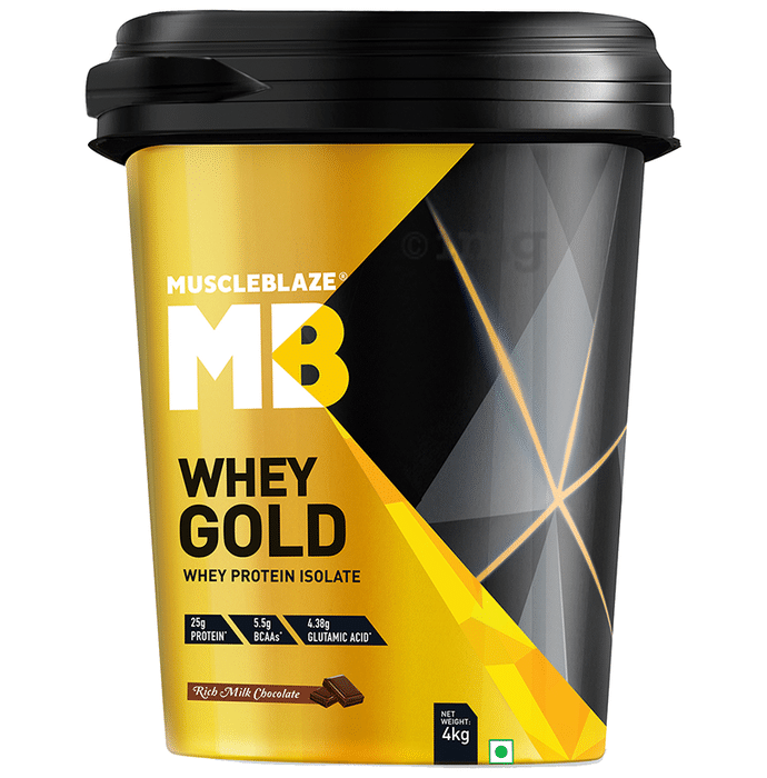 MuscleBlaze Whey Gold Whey Protein Isolate Only Powder Rich Milk Chocolate