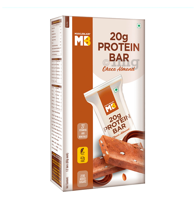MuscleBlaze Choco Almond 20gm Protein Bar
