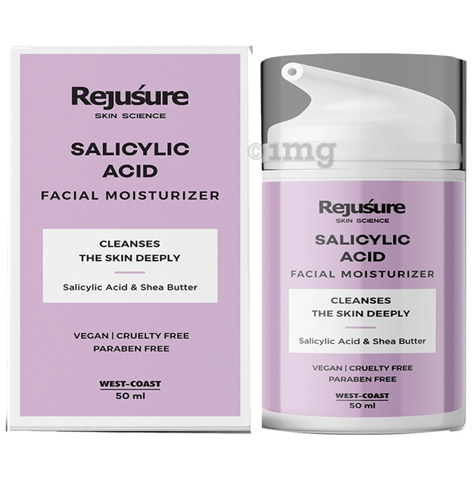 Rejusure Salicylic Acid Facial Moisturiser Buy pump bottle of 50 ml