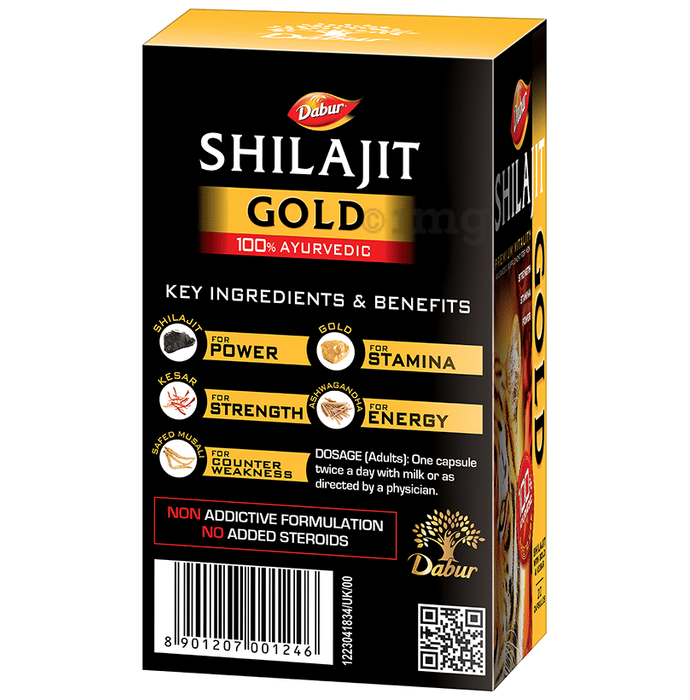 Dabur Shilajit Gold Capsule Buy Bottle Of 20 Capsules At Best Price In India 1mg