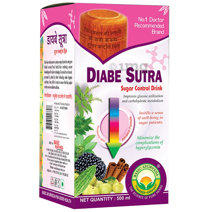 Basic Ayurveda Diabe Sutra Sugar Control Drink Buy bottle of 500 ml