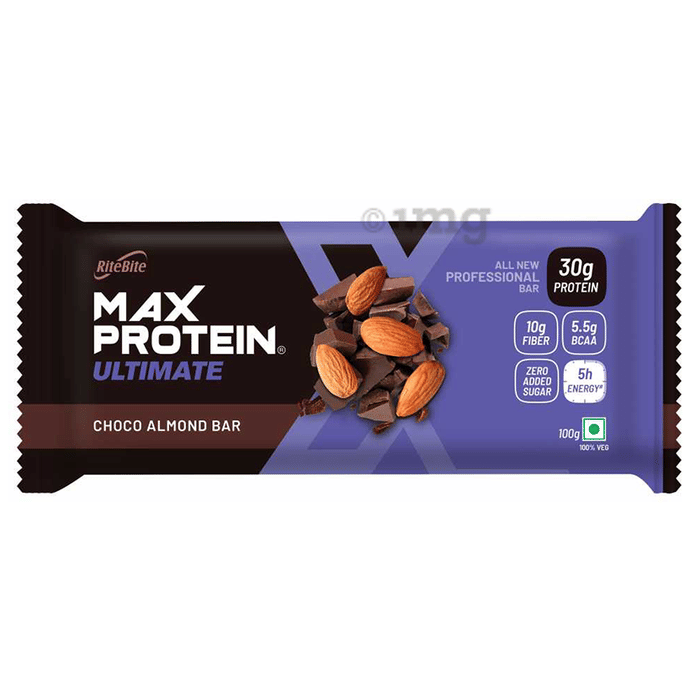 RiteBite Max Protein Ultimate Bar (100gm Each) Choco Almond Buy packet