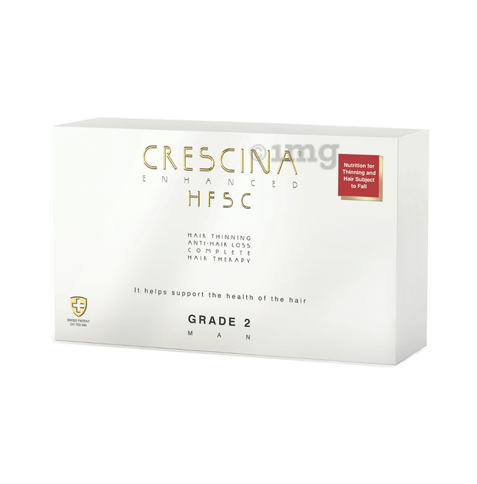 Crescina Enhanced HFSC Hair Thining Anti-Hair Loss Complete Hair Therapy Grade 2 for Man (3.5ml Each)