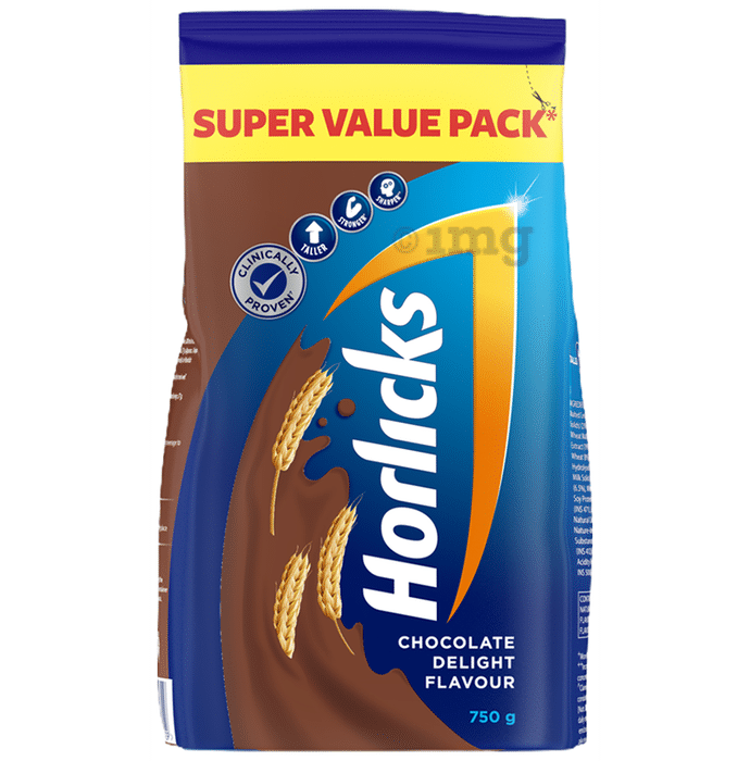 Horlicks Health and Nutrition Drink Refill Pack Chocolate Delight
