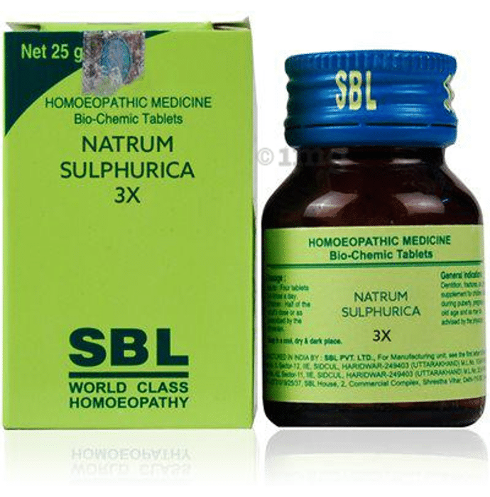 SBL Natrum Sulphurica Biochemic Tablet 3X