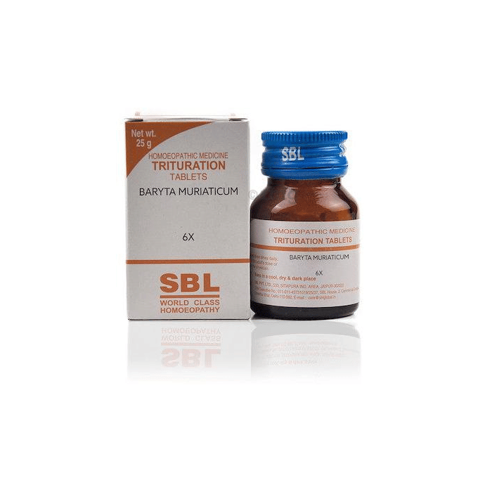 Sbl Baryta Muriaticum Trituration Tablet 6x Buy Bottle Of 25 Gm Trituration Tablet At Best Price In India 1mg