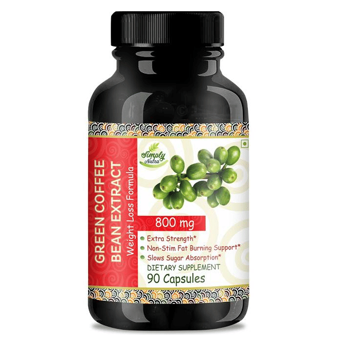 Simply Nutra 100 Natural Green Coffee Bean Extract (50 GCA) Capsule