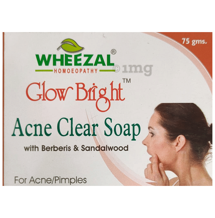 Wheezal Glow Bright Acne Clear Soap Buy box of 75 gm Soap at best