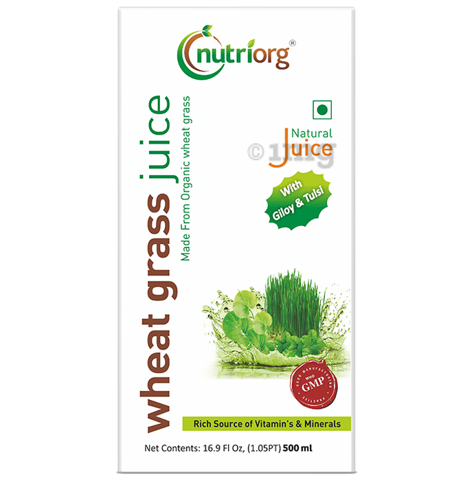Nutriorg Wheat Grass Juice with Giloy & Tulsi