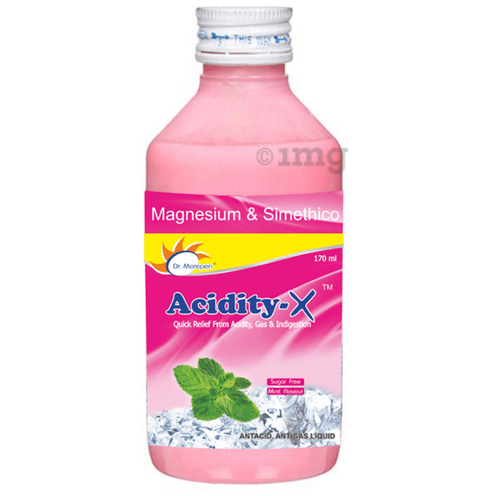 Dr. Morepen Mint AcidityX Antacid Antigas Liquid Sugar Free Buy