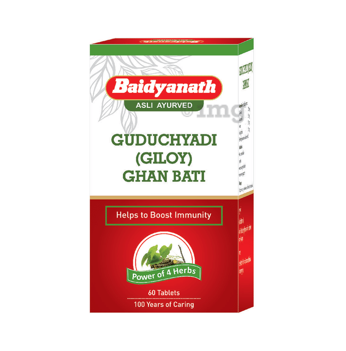 Baidyanath Nagpur Guduchyadi Giloy Ghan Bati Buy Bottle Of 60 Tablets At Best Price In India 1mg