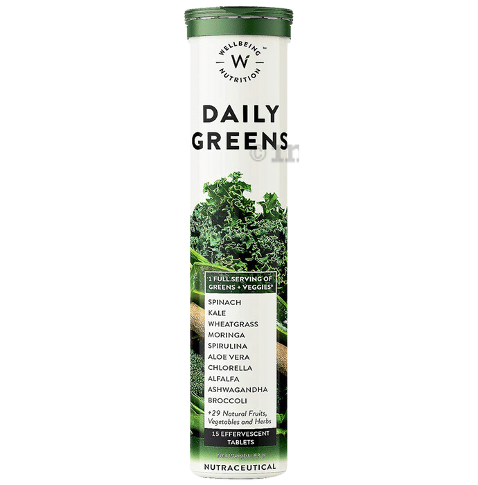 Wellbeing Nutrition Daily Greens Effervescent Tablet (15 Each)