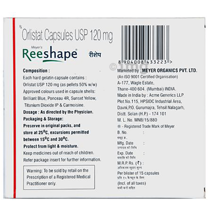orlistat 120mg price in india