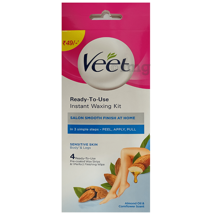 Veet Ready To Use Instant Waxing Kit Sensitive Skin