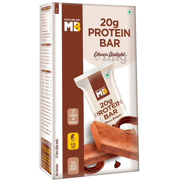 MuscleBlaze Choco Delight 20gm Protein Bar