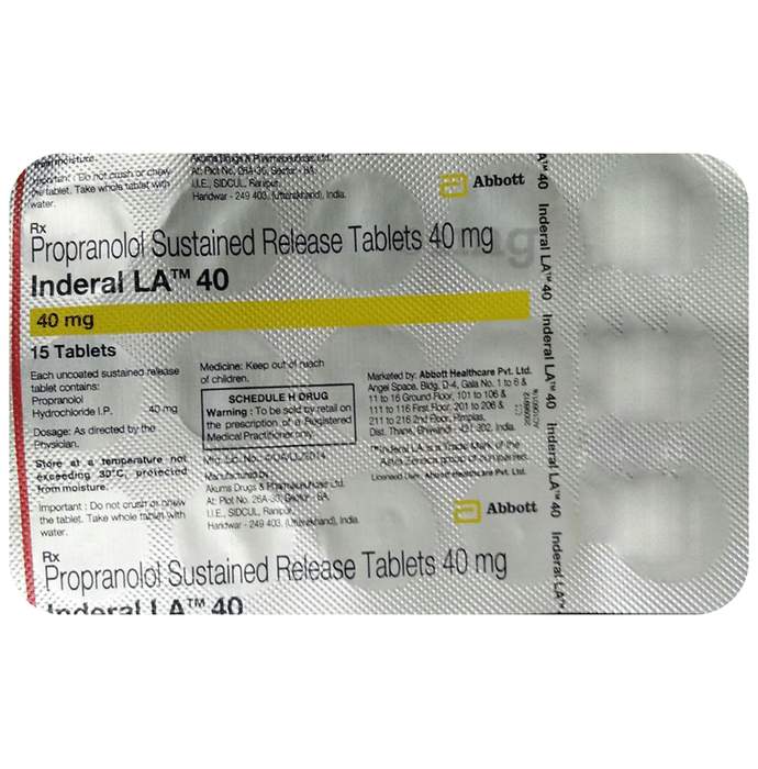 Inderal 40 Price