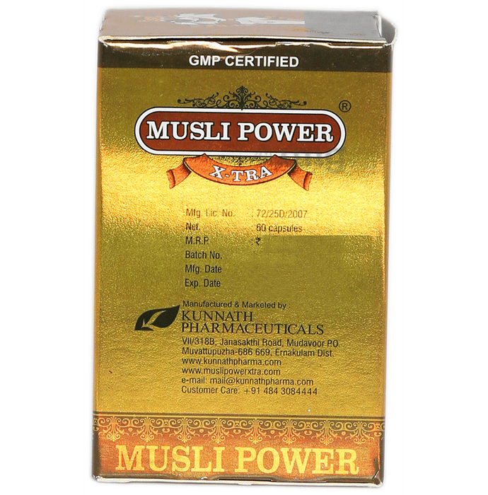 Kunnath Musli Power X Tra Capsule Buy Bottle Of 60 Capsules At Best Price In India 1mg