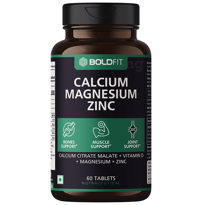 Boldfit Calcium Magnesium Zinc Tablet