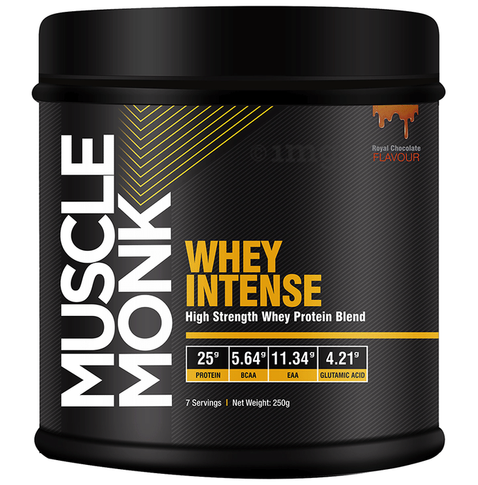 Muscle Monk Whey Intense High Strength Whey Protein Blend Royal Chocolate