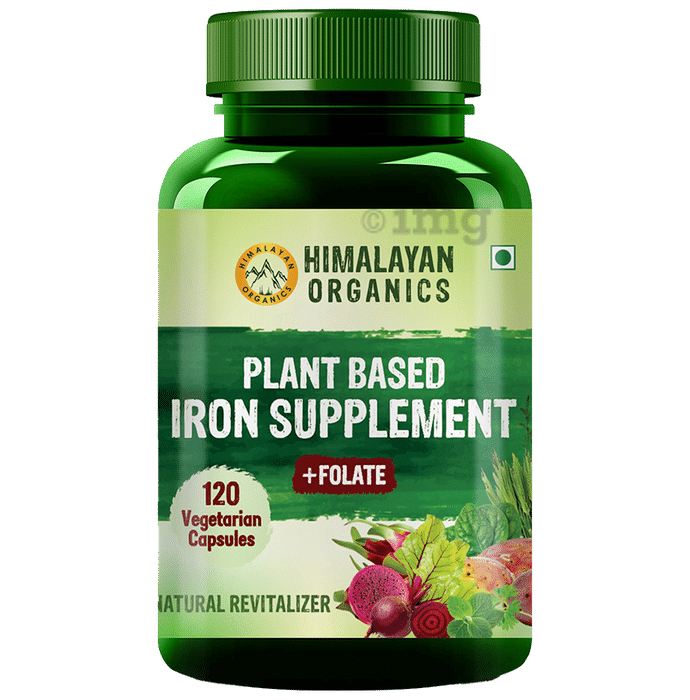 Himalayan Organics Organic Iron Supplement Vegetarian Capsule