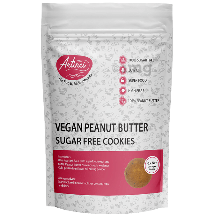 Artinci Vegan Peanut Butter Sugar Free Cookie