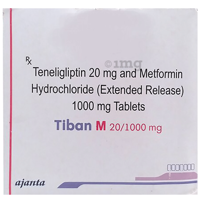 Tiban M 1000mg Tablet Er View Uses Side Effects Price And Substitutes 1mg