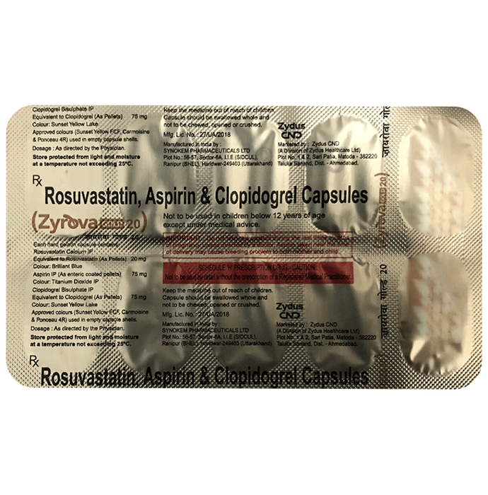 Zyrova Gold 20 Capsule View Uses Side Effects Price And Substitutes 1mg