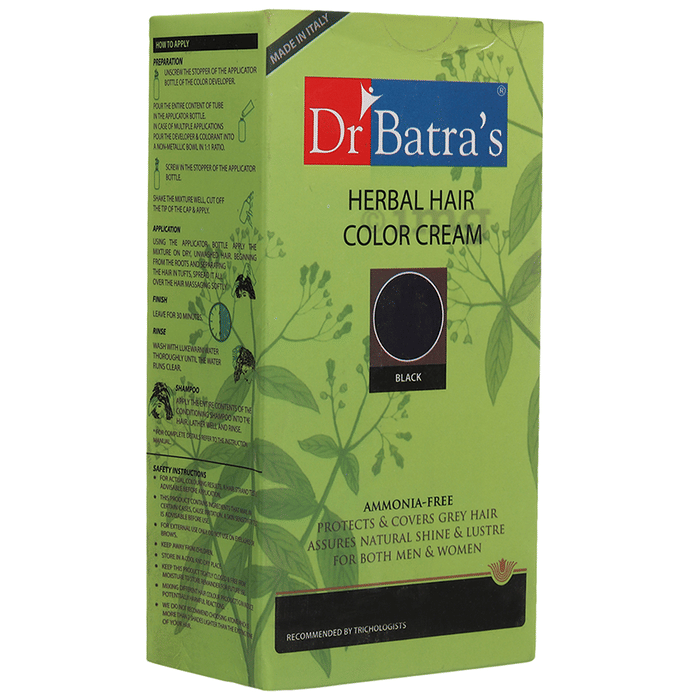Dr Batra's Herbal Hair Color Cream Black Buy box of 130 gm Cream at