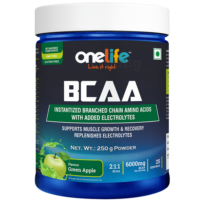 OneLife BCAA Powder Green Apple