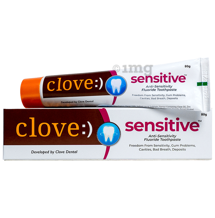 Clove Sensitive Toothpaste with Anti-Sensitivity & Fluoride Formulation