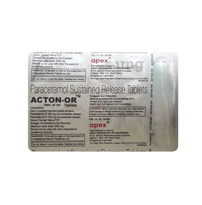 Acton Or Tablet Sr View Uses Side Effects Price And Substitutes 1mg