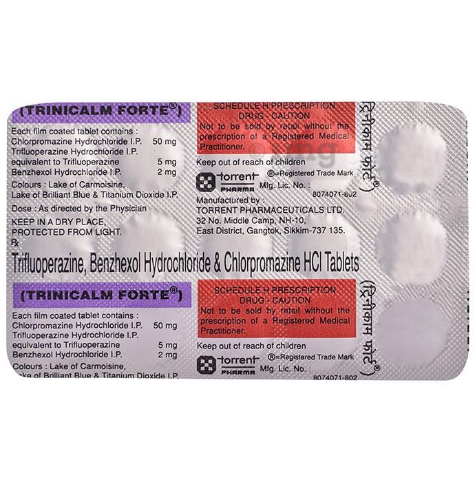 Trinicalm Forte Tablet View Uses Side Effects Price And Substitutes 1mg