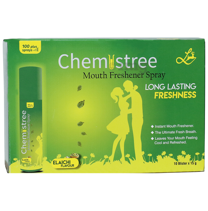 Chemistree Mouth Freshener Spray (15gm Each) Elaichi