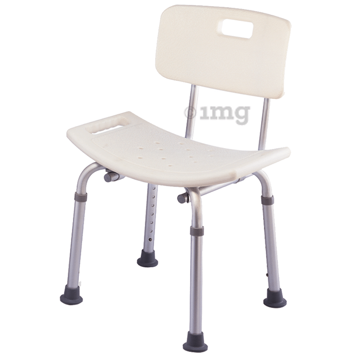 EASYCARE KY798LQ Lightweight Aluminium Height Adjustable Shower Chair White