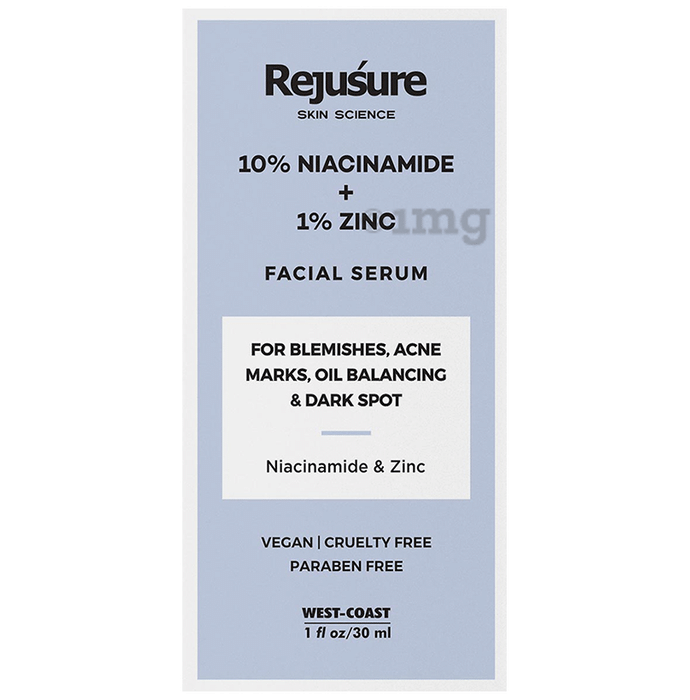 Rejusure 10% Niacinamide + 1% Zinc Facial Serum