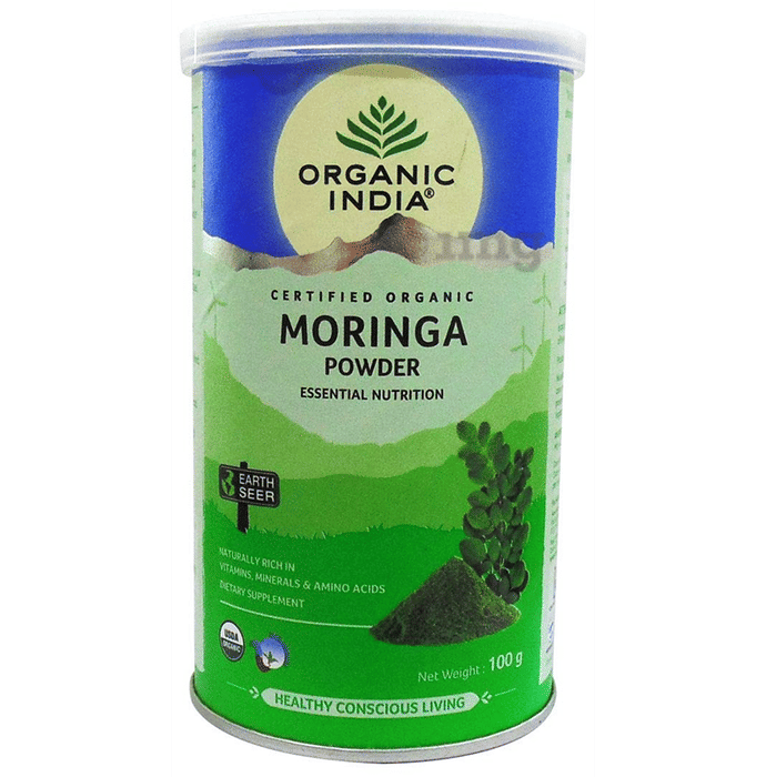Organic India Moringa Powder Buy Tin of 100 gm Powder at best price in