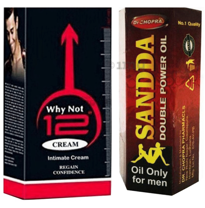 Zee Laboratories Combo Pack of Why Not 12 Cream 60gm and Sandda Double Power Oil 15ml