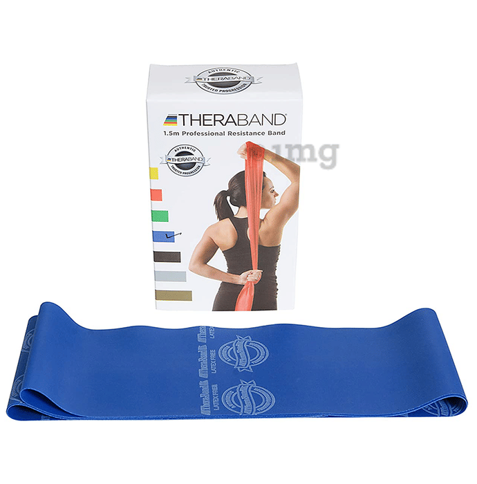 Theraband 1.5m Professional Resistance Band Blue Buy box of 1 Unit at