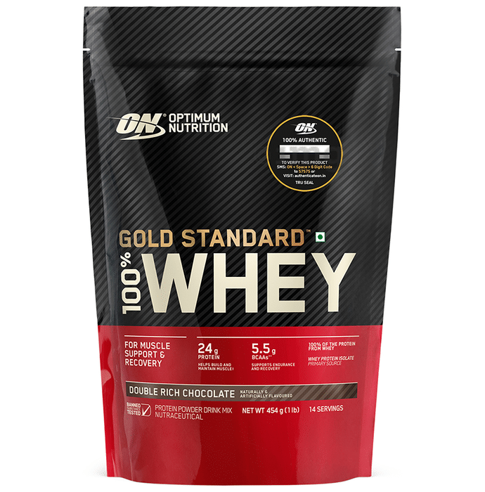 Optimum Nutrition (ON) Gold Standard 100% Whey Protein Isolate Powder Double Rich Chocolate