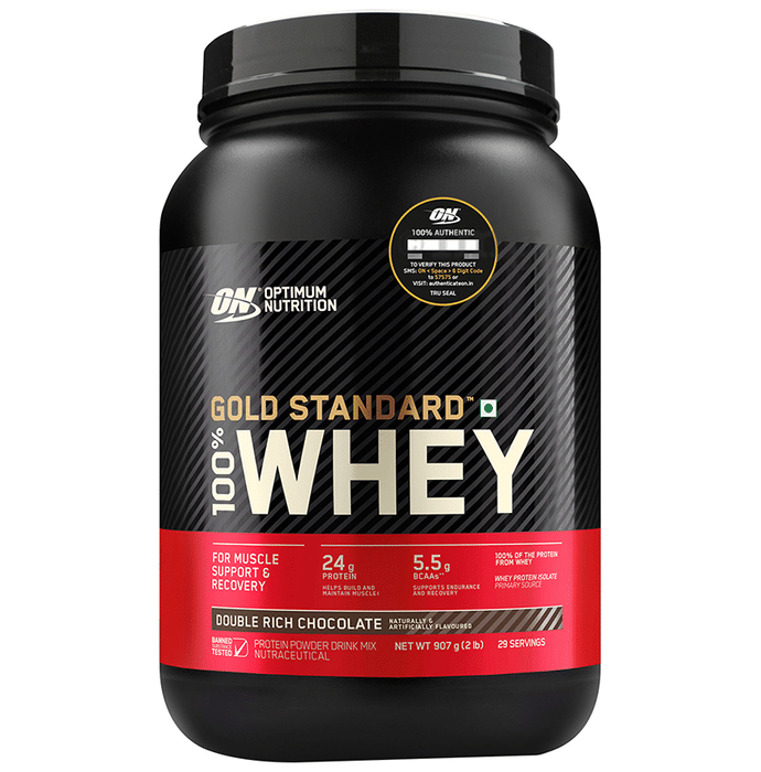 Optimum Nutrition (ON) Gold Standard 100% Whey Protein Isolate Powder Double Rich Chocolate