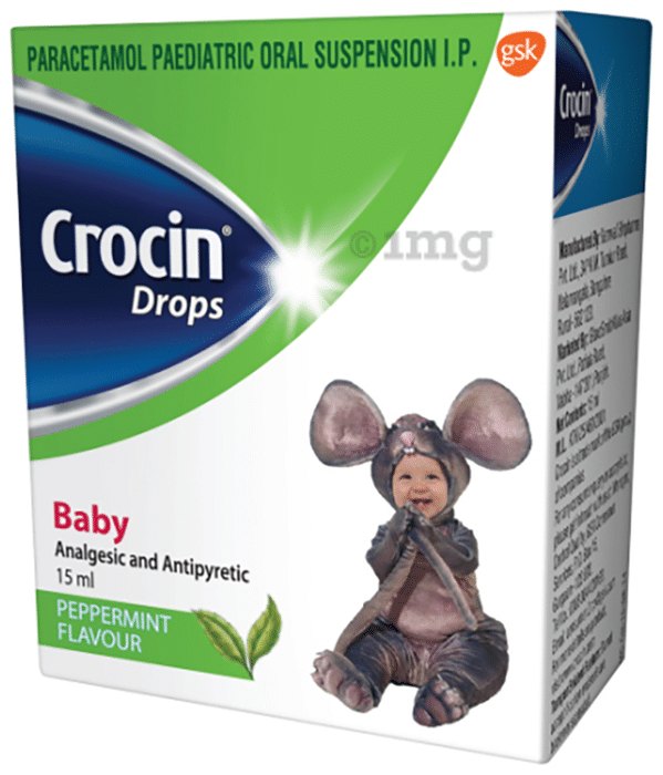 Crocin Baby Drop Peppermint Buy bottle of 15 ml Drop at