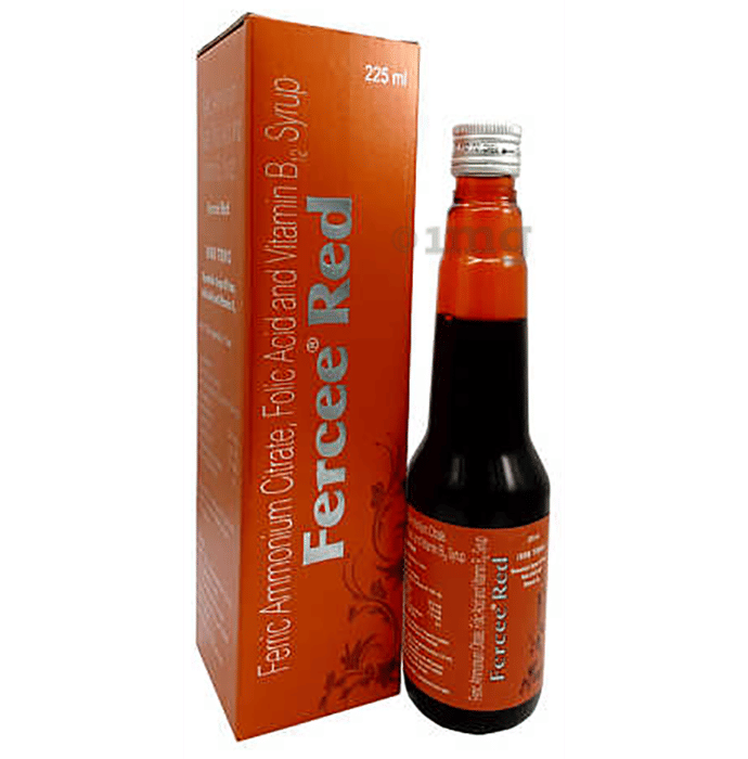 Fercee Red Syrup Buy bottle of 225 ml Syrup at best price in India 1mg