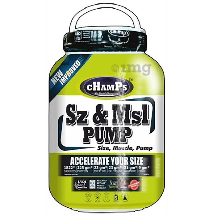 Champ's Sz & Msl Pump Vanilla with Protein Funnel Free